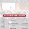 2024-2025 Bahar Dönemi İnsan ve Toplum Bilimleri Fakültesi Seminer Programı