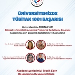 Akademisyenlerimizin Projeleri  Desteklenmeye Değer Bulundu